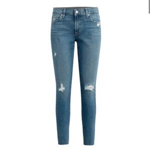 Krista Distressed Low Rise Skinny Ankle Jeans 26